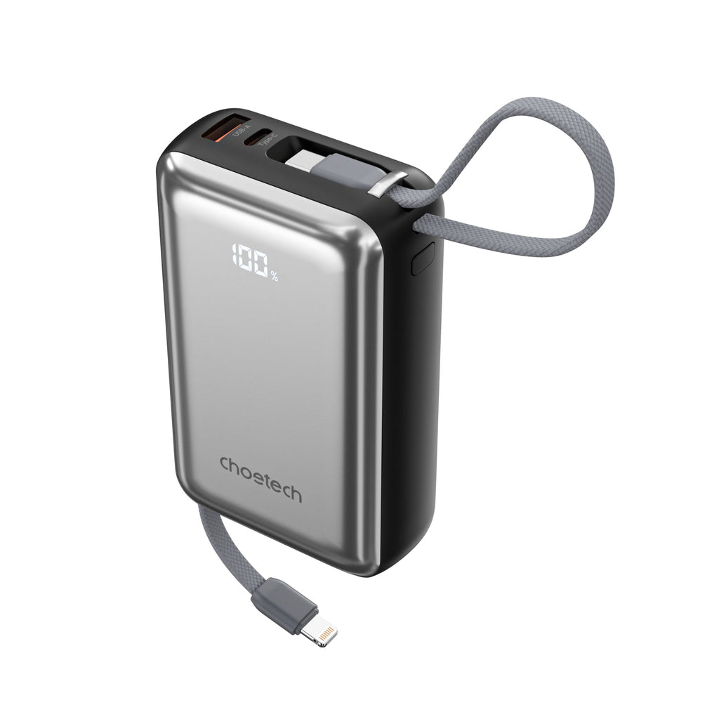 Choetech PowerLeap 20000mAh 45W Power Bank with USB-C and Lightning Cables