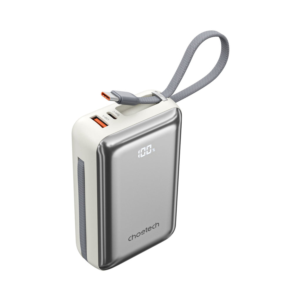 Choetech PowerLeap 20000mAh 45W Power Bank with USB-C and Lightning Cables
