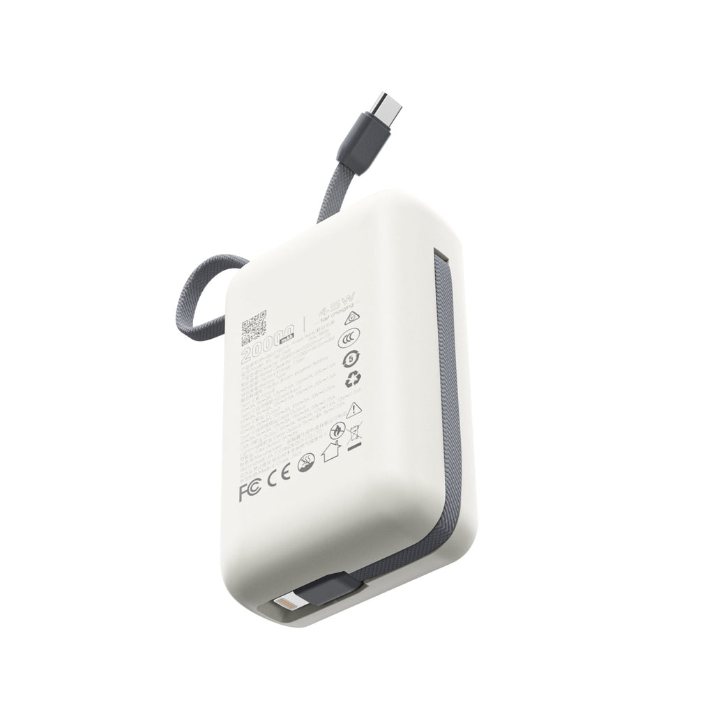 Choetech PowerLeap 20000mAh 45W Power Bank with USB-C and Lightning Cables
