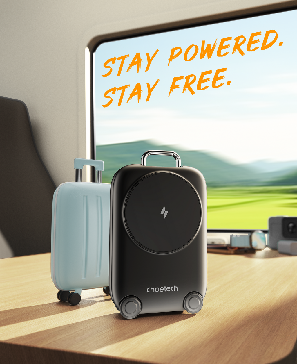 Choetech MagLeap 15W Qi2 Compatible Travel 3-in-1 Foldable Magnetic Wireless Charger