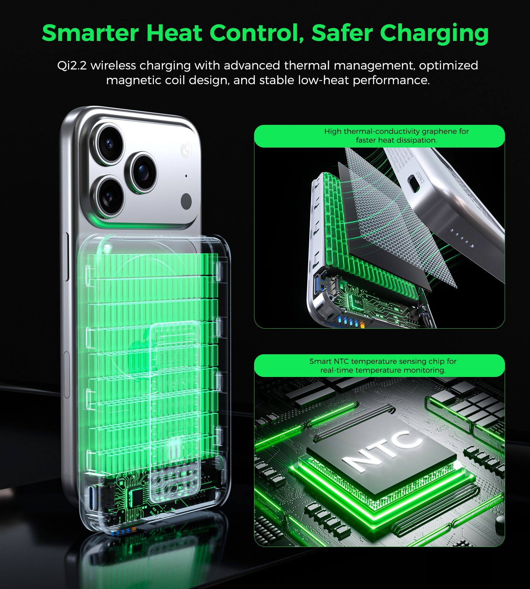 Choetech MagLeap 10000mAh Qi2.2 Certified 25W Magnetic Wireless Charger PD45W Power Bank
