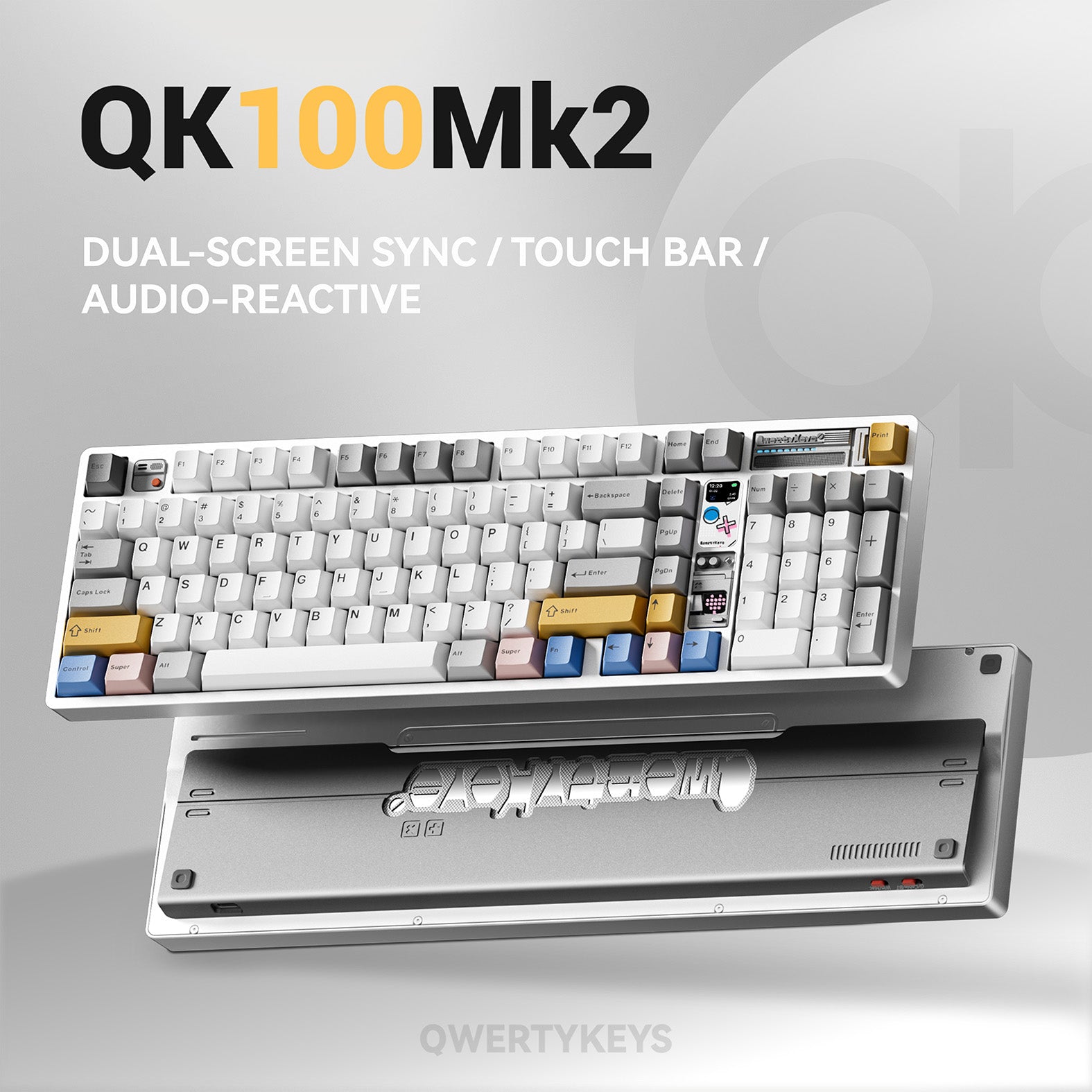 Qwertykeys QK100 Mk2 Prebuilt Wireless Mechanical Keyboard