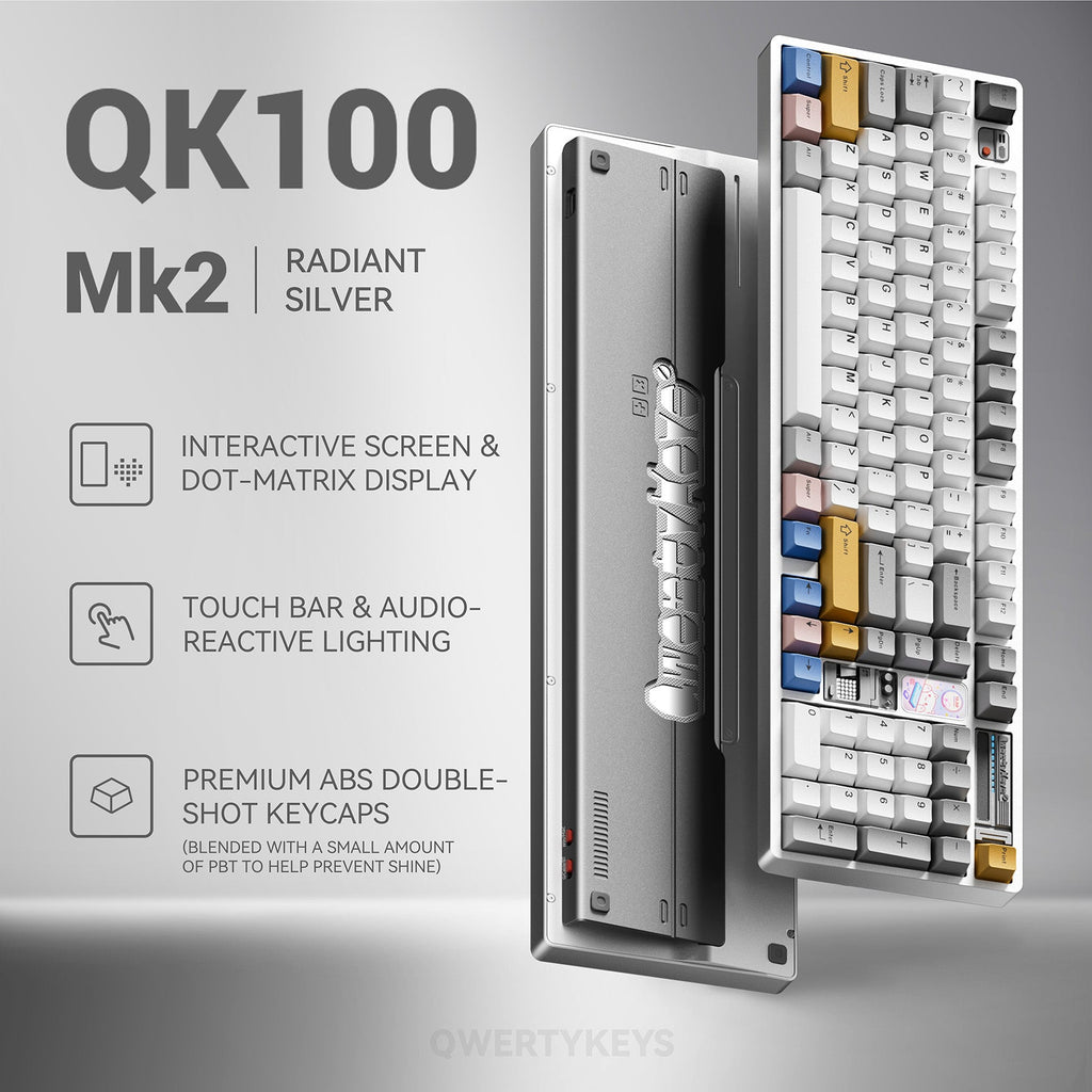 Qwertykeys QK100 Mk2 Prebuilt Wireless Mechanical Keyboard