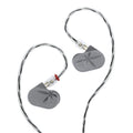 MOONDROP LAN II POP Dynamic Wired IEM In-Ear Monitor Headphones - Silver