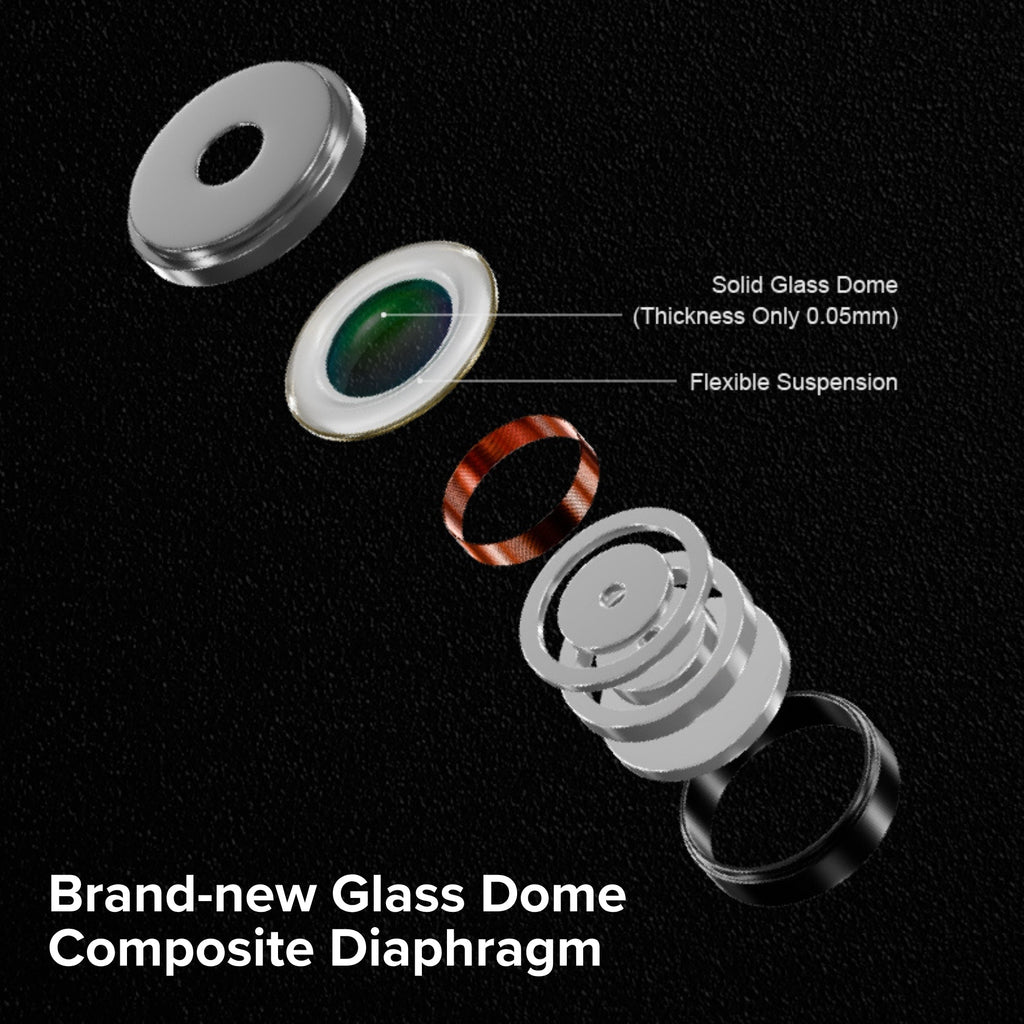 MOONDROP LAN II POP Dynamic Wired IEM In-Ear Monitor Headphones - Silver