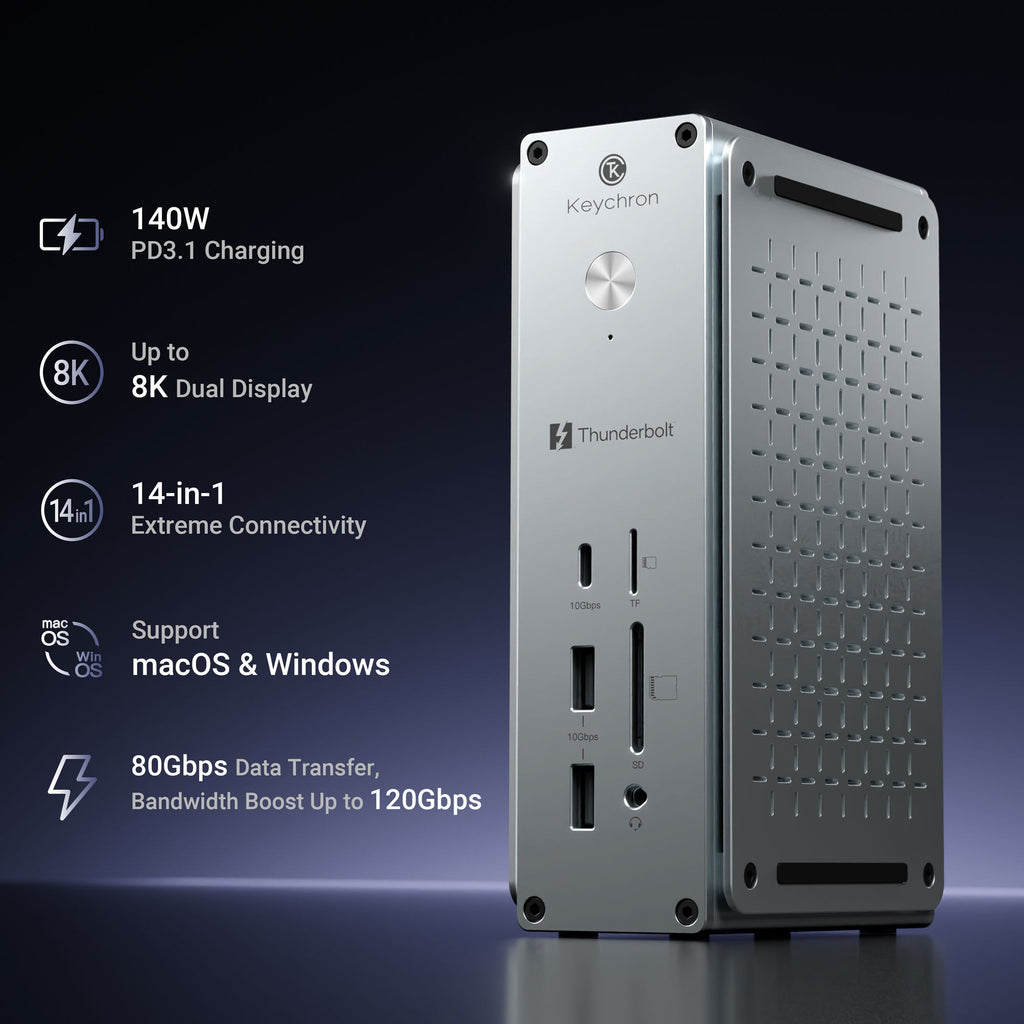Keychron Thunderbolt 5 Dock (14-in-1)