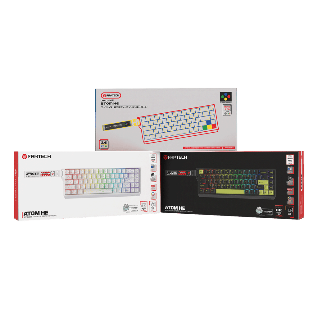 Fantech ATOM HE68 PRO 8K Wireless Magnetic Gaming Keyboard (SUPER MAXFIT)