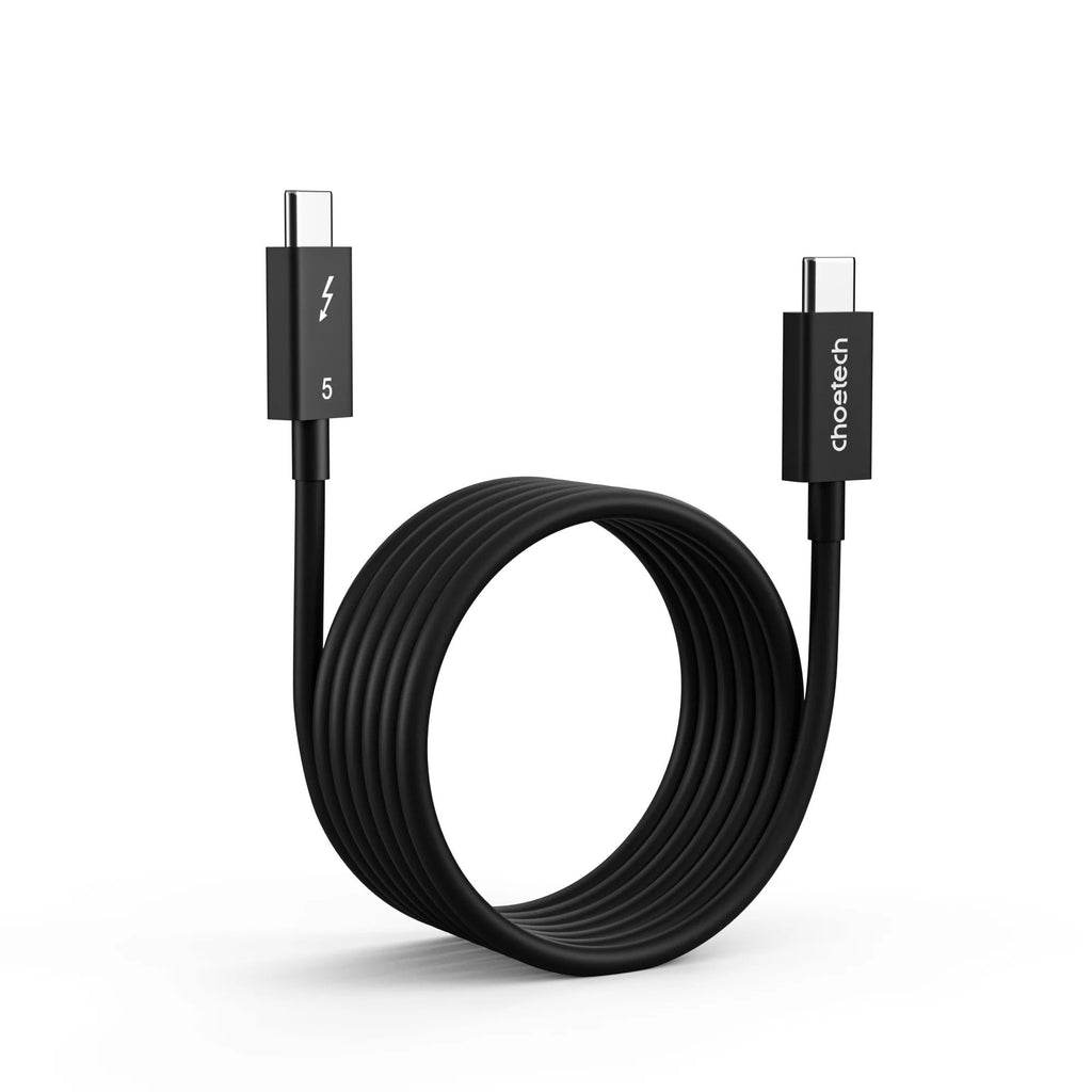 Choetech HyperLink Thunderbolt 5 240W USB-C to C Fast Charging Intel Certified Cable - 120Gbps 8K@60Hz, 1m