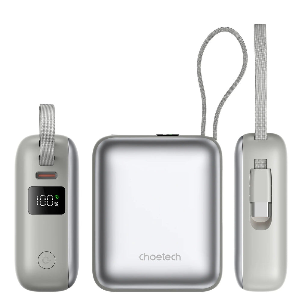 Choetech PowerLeap 10000mAh 35W Built-in USB-C Cable Mini Power Bank